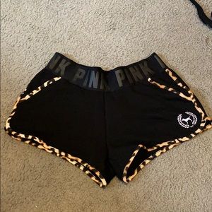 Pink cheetah shorts